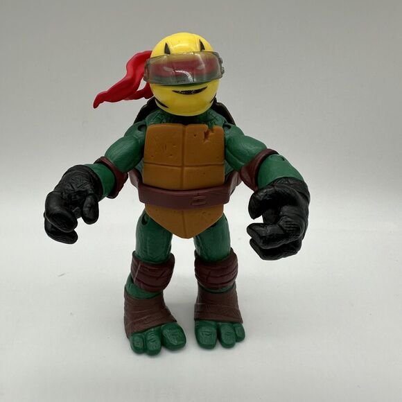 2012 Teenage Mutant Ninja Turtles Biker Raphael Cycle Rider Playmates Figure - Picture 1 of 3